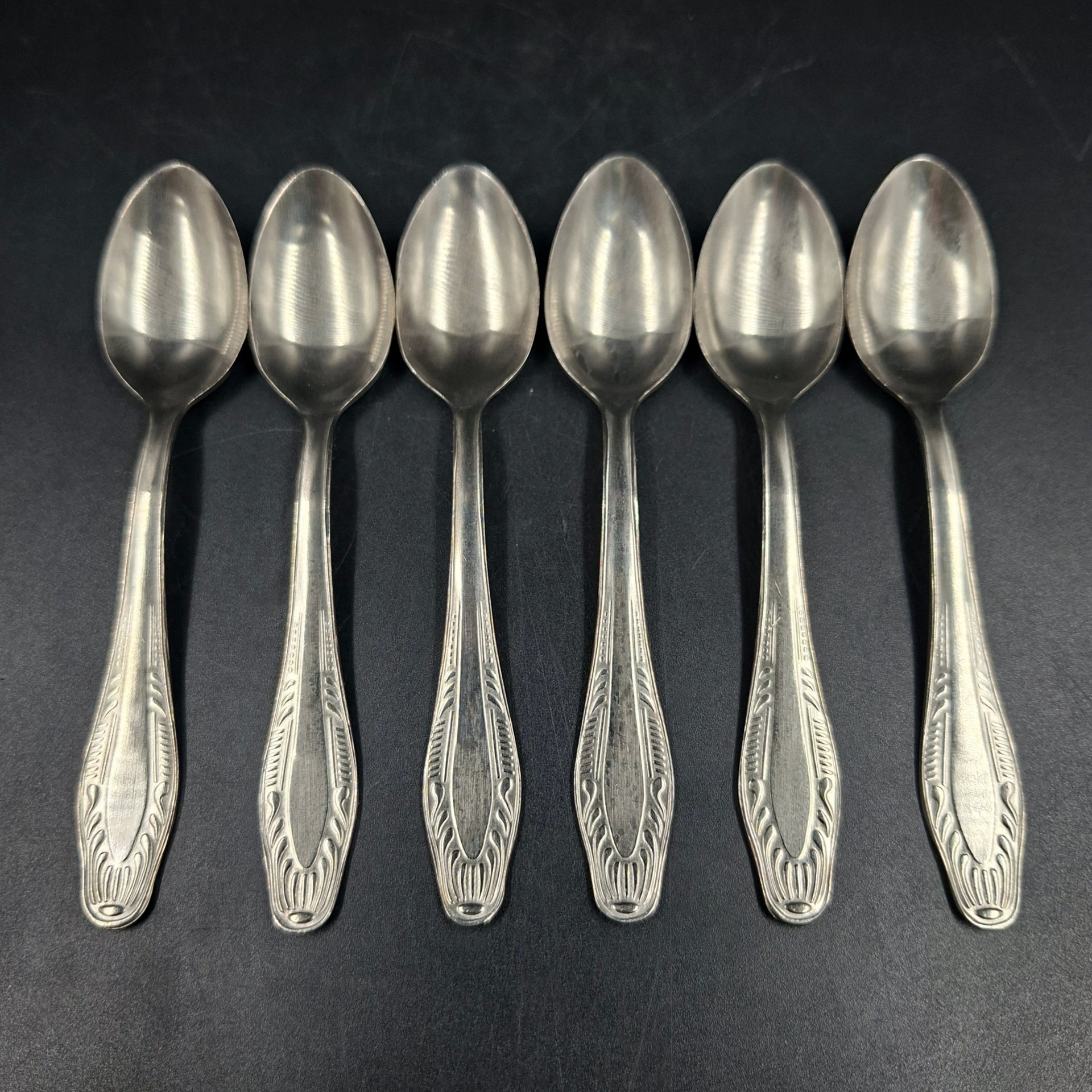 Набор из шести кофейных ложек, нержавеющая сталь, СССР, 1970-1990 гг.