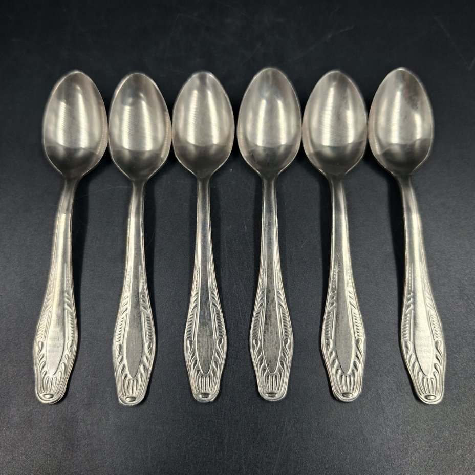 Набор из шести кофейных ложек, нержавеющая сталь, СССР, 1970-1990 гг.
