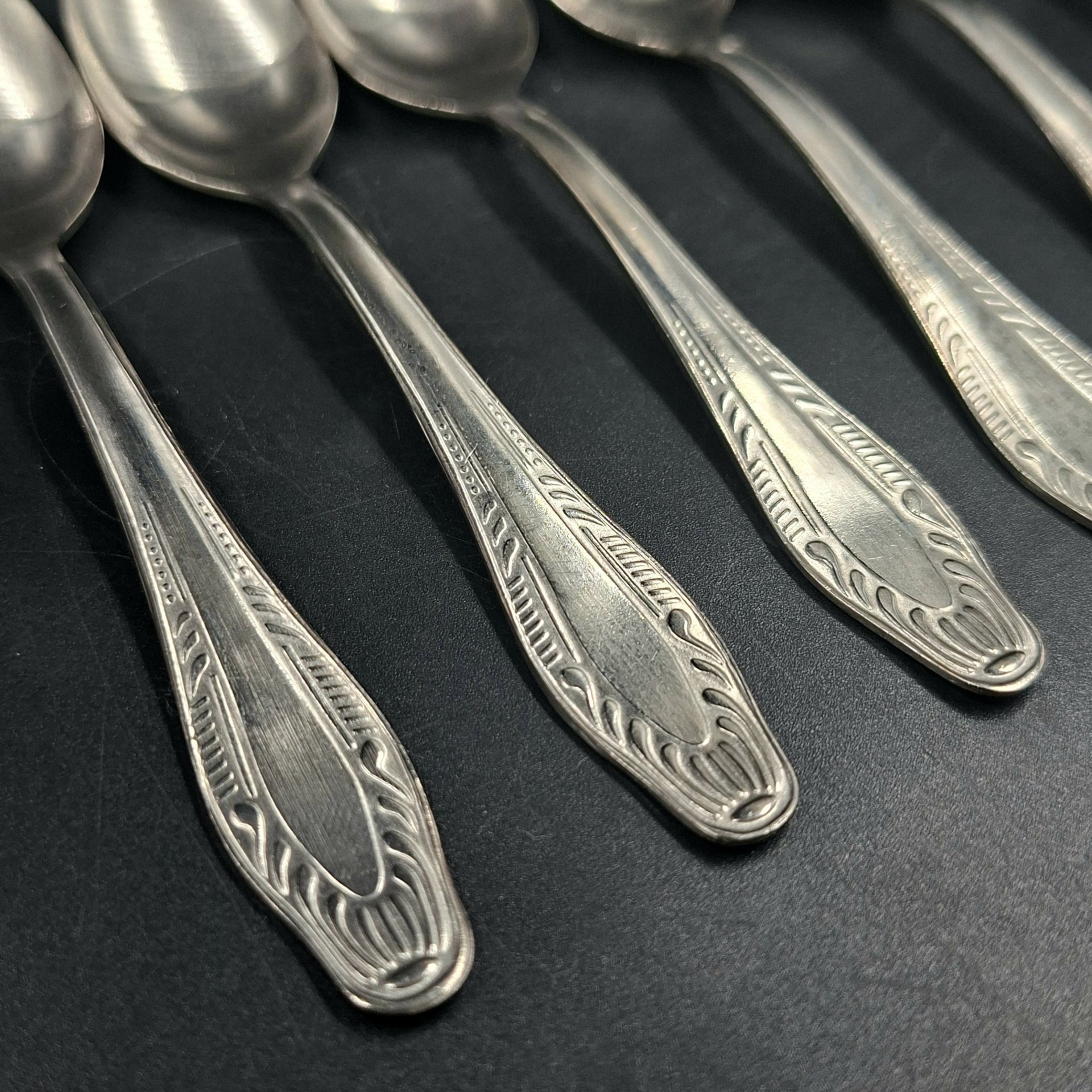 Набор из шести кофейных ложек, нержавеющая сталь, СССР, 1970-1990 гг.