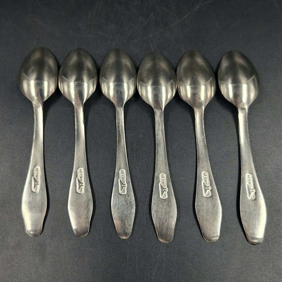 Набор из шести кофейных ложек, нержавеющая сталь