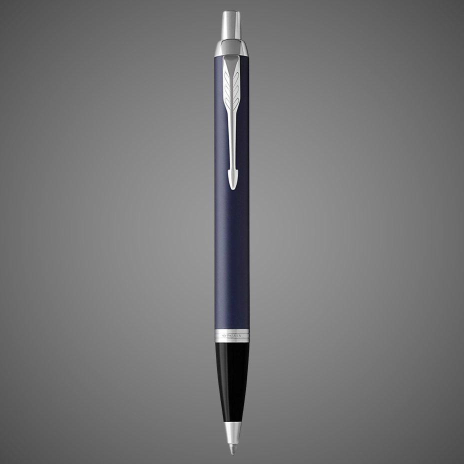 Подарочный набор: Ежедневник недатированный и Шариковая ручка Parker IM Metal, K221, цвет: Blue CT, стержень: Mblue, Металлы: алюминий, латунь