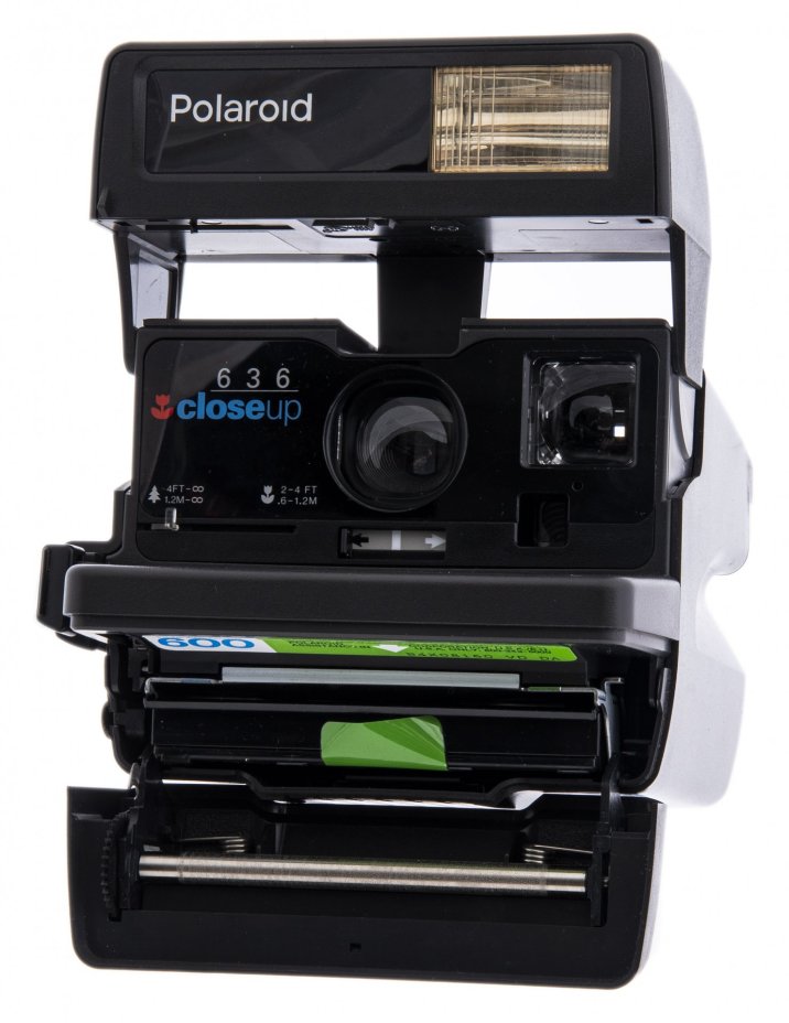 Фотоаппарат "Polaroid 636 Closeup Instant camera" в оригинальной коробке, пластик, Великобритания, 1980-1990 гг., Polaroid