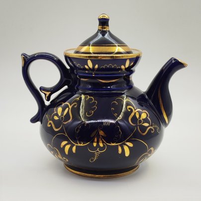 Чайник заварочный с расписным растительным декором