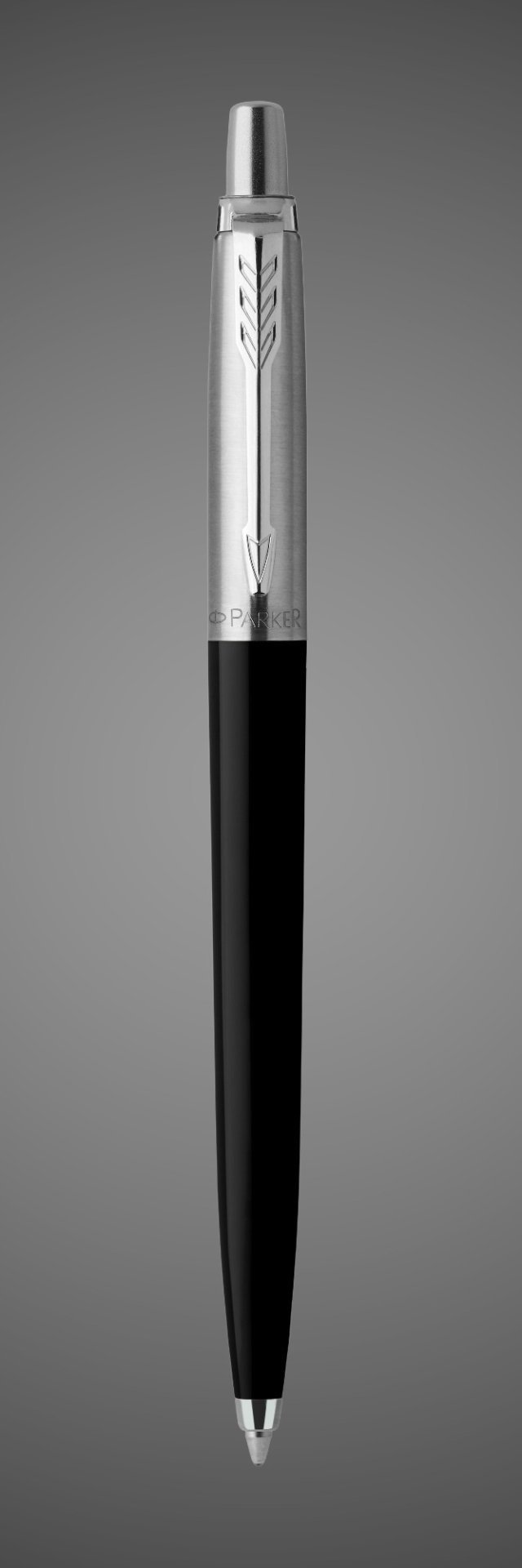 Подарочный набор: Шариковая ручка Parker Jotter K60, цвет: Black, стержень: Mblue, в подарочной упаковке и черный недатированный ежедневник, Металлы: латунь, металл, пластик