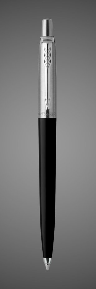 Подарочный набор: Шариковая ручка Parker Jotter K60, цвет: Black, стержень: Mblue, в подарочной упаковке и черный недатированный ежедневник, Металлы: латунь, металл, пластик