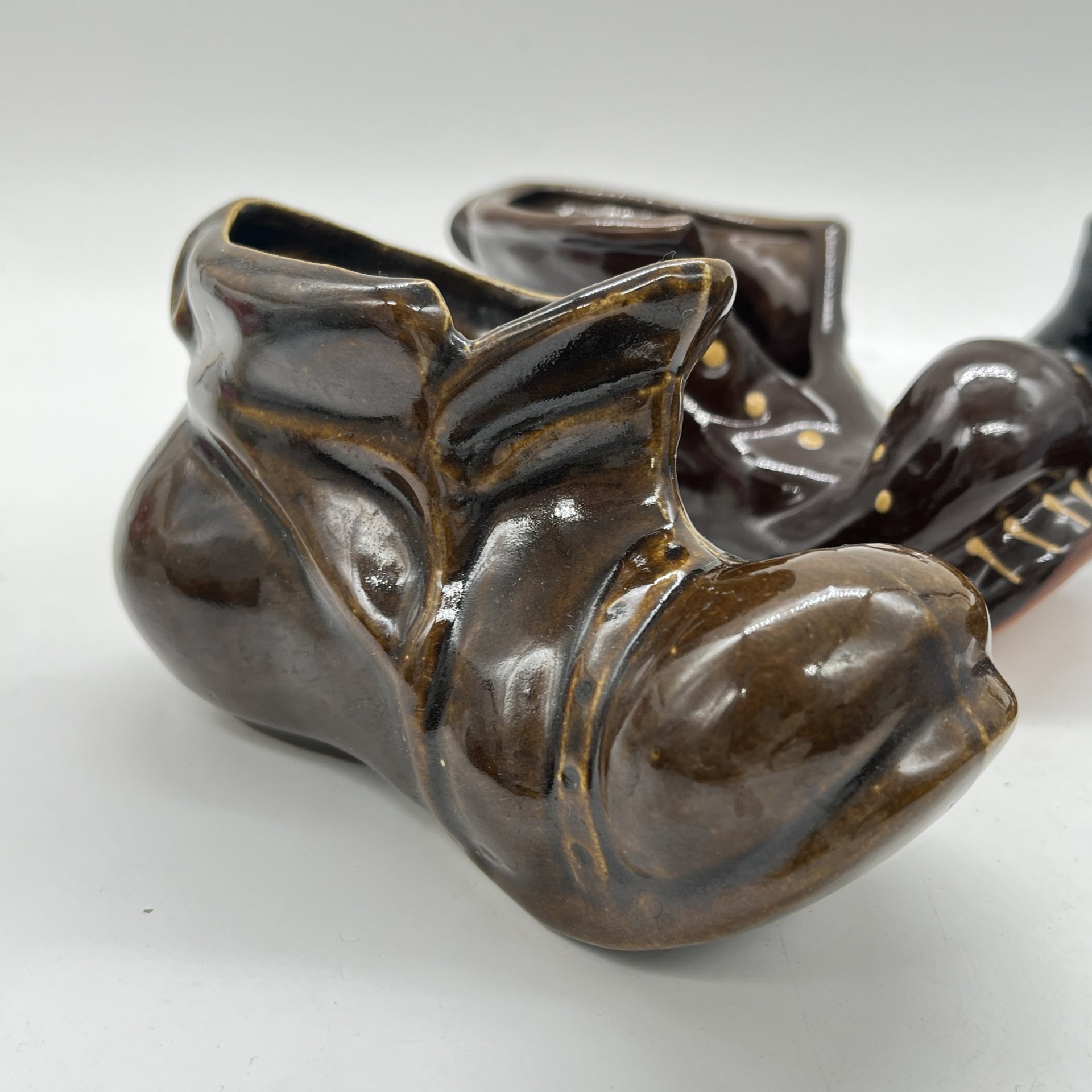 Набор из 3 статуэток "Башмаки", керамика, глазурь, СССР, 1970-1990 гг.