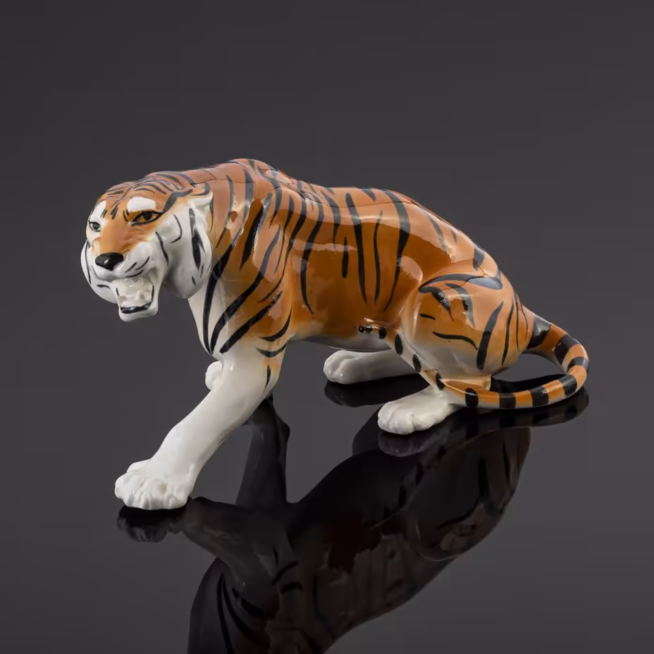 Статуэтка «Тигр Шерхан», Ленинградский завод «Стройфаянс»