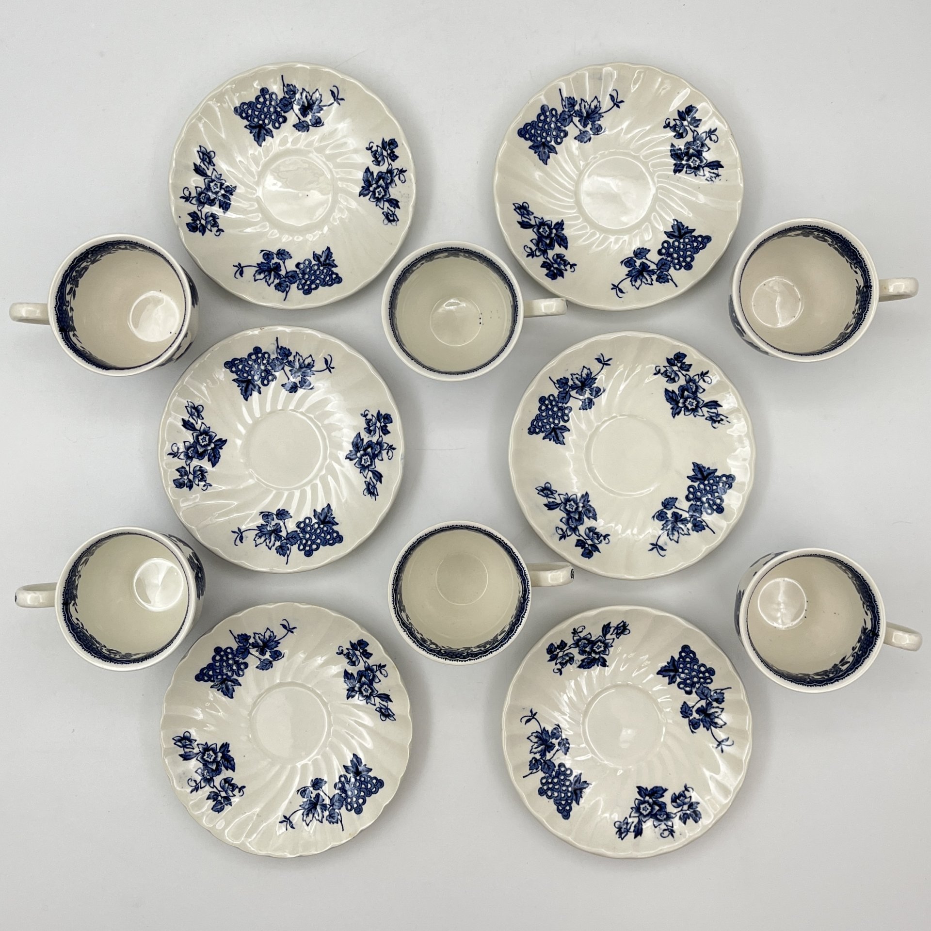 Набор кофейных пар с английскими сельскими пейзажами на 6 персон, Myott Meakin