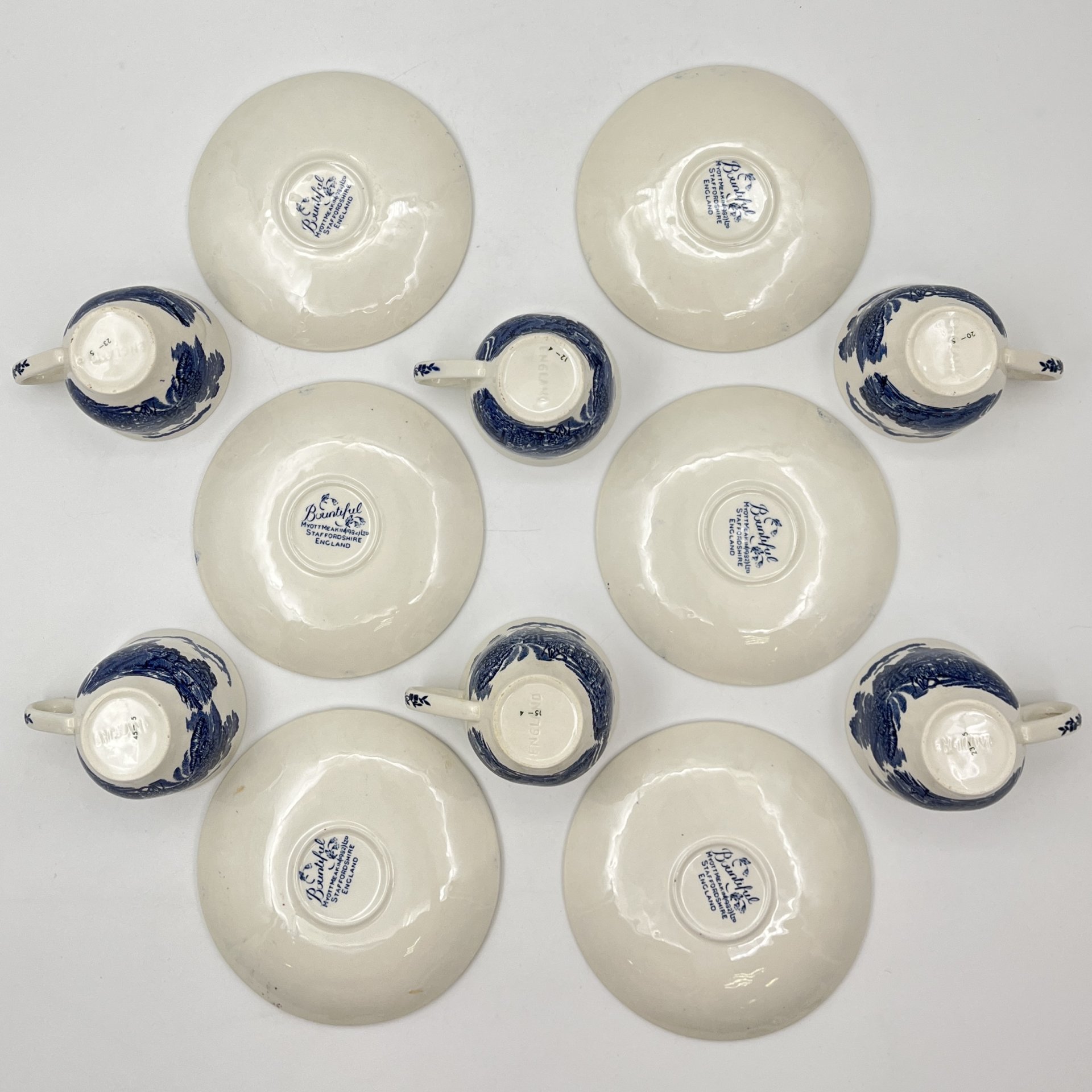 Набор кофейных пар с английскими сельскими пейзажами на 6 персон, Myott Meakin