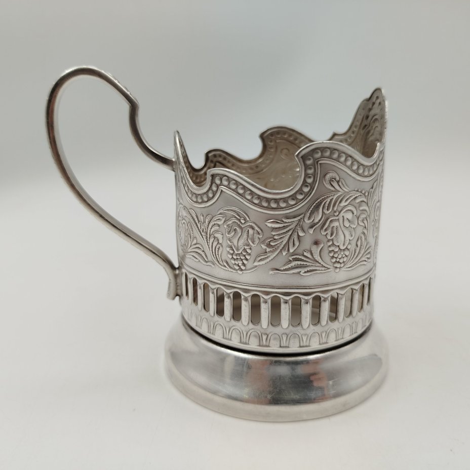 Подстаканник "Советский космос", мНЦ (медь-никель-цинк), Кольчугинский завод цветных металлов, СССР, 1960-1980 гг.