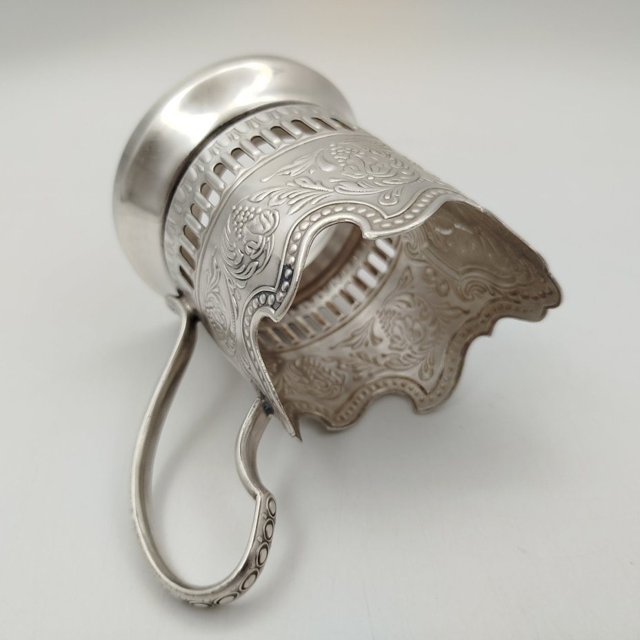 Подстаканник "Советский космос", мНЦ (медь-никель-цинк), Кольчугинский завод цветных металлов, СССР, 1960-1980 гг.