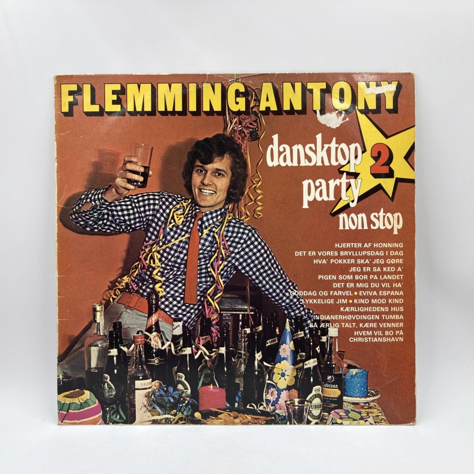 Набор из 4-х пластинок разных жанров "Flemming Antony", "Rudi Knabl", "Otto Leo", "Jarl Kulle", пластик, винил, бумага, Европа, 1970-1990 гг.