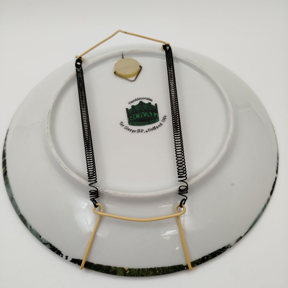 Тарелка настенная "Голландский пейзаж с мельницами", Royal Schwabap