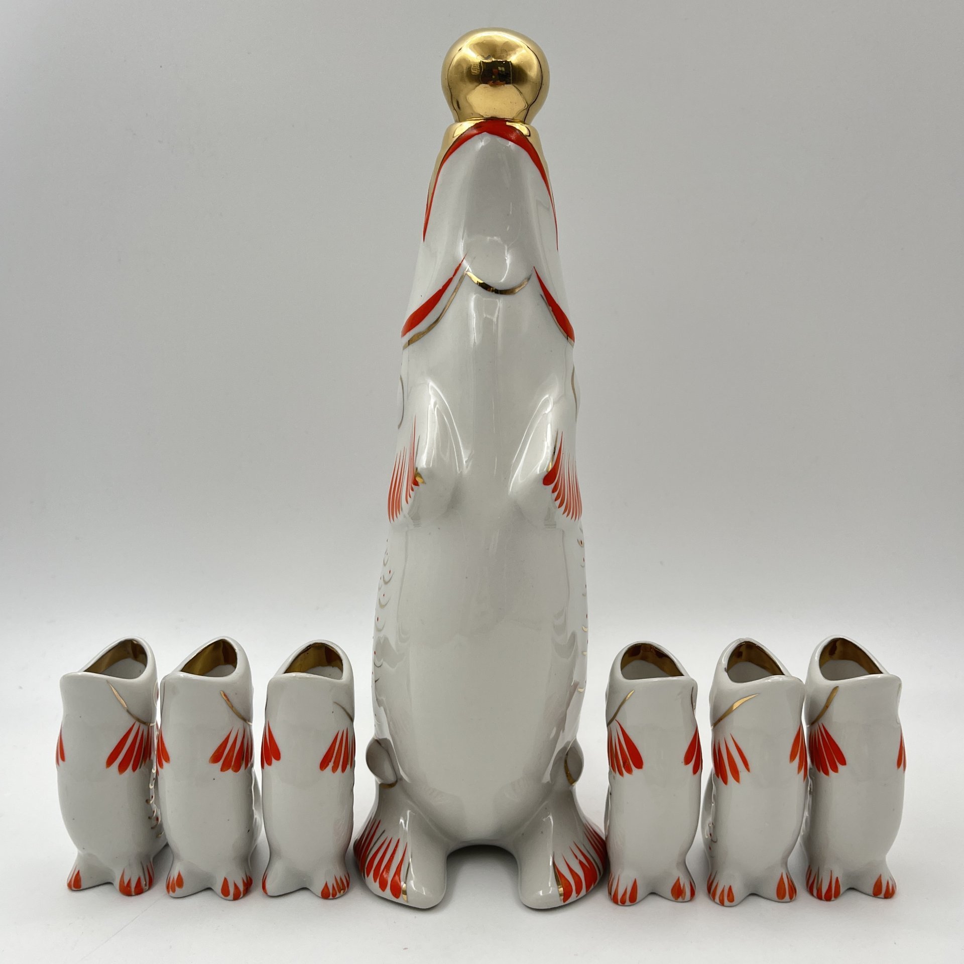 Набор для крепких напитков "Рыба" (штоф и 6 стопок), автор М.Д. Барамидзе