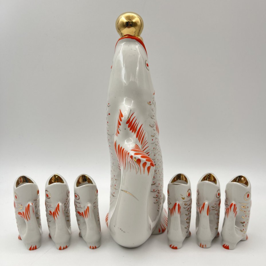 Набор для крепких напитков "Рыба" (штоф и 6 стопок), автор М.Д. Барамидзе