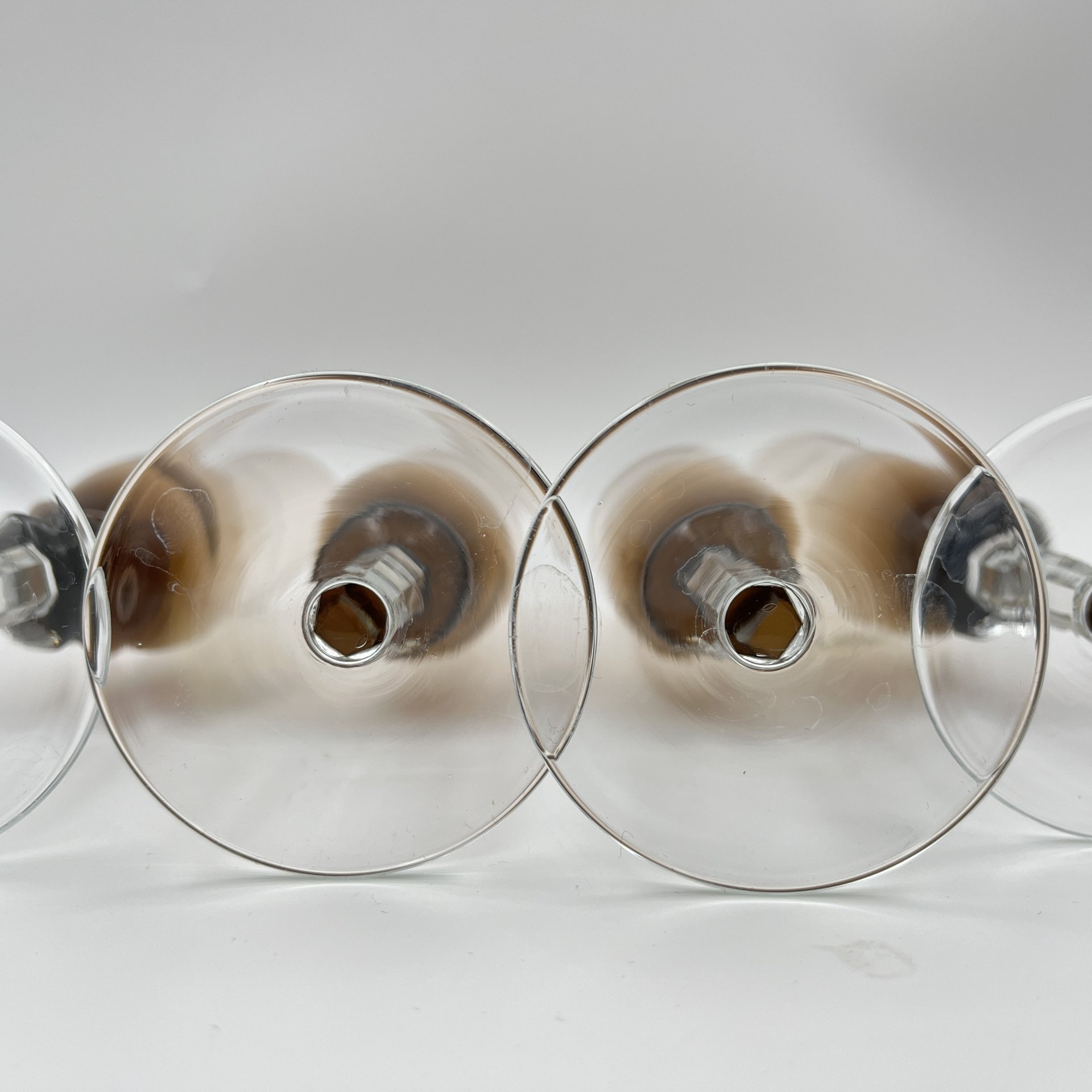 Набор из 4 бокалов для шампанского, стекло, Гусевской хрустальный завод (Гусь-Хрустальный), Российская Федерация, 1991-2010 гг.