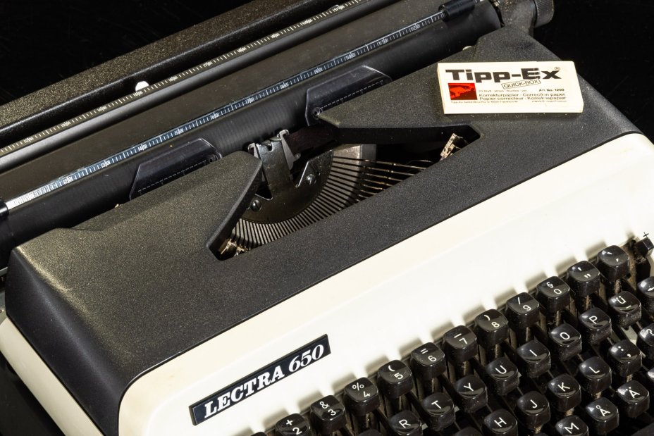 Машинка печатная "Lectra 650" в оригинальном кофре с инструкцией, металл, пластик