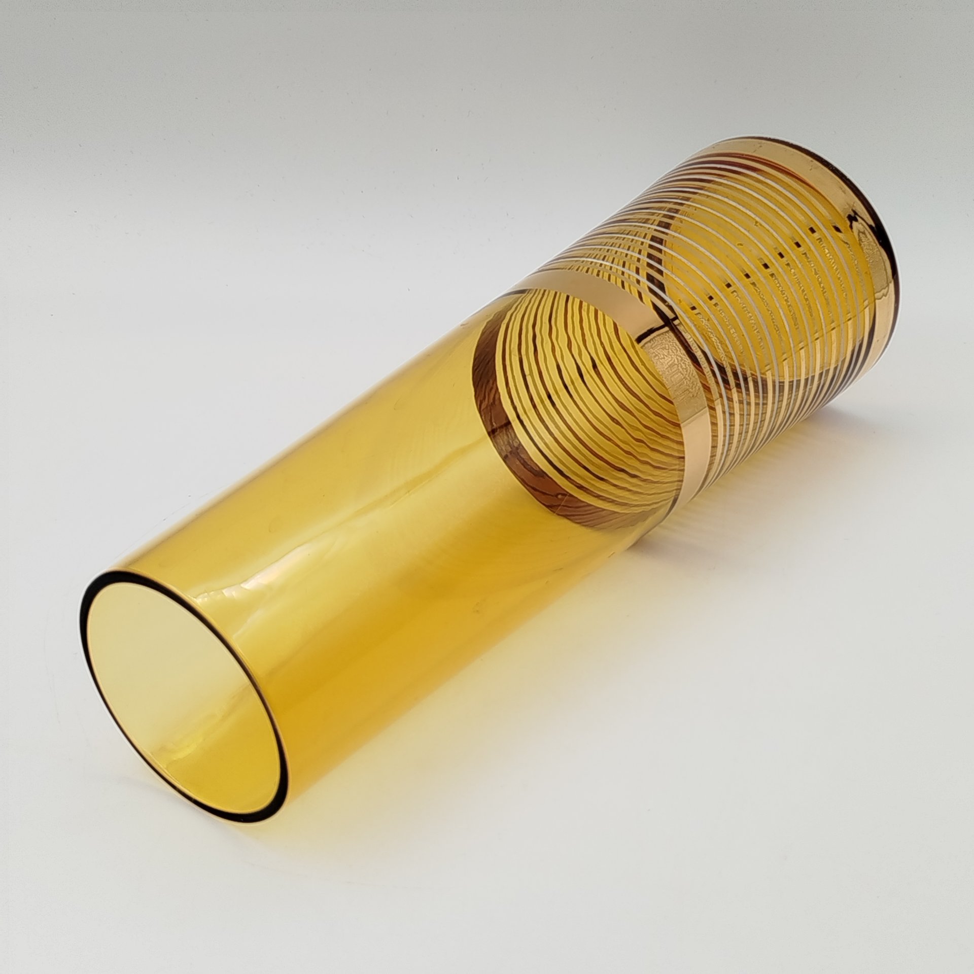 Ваза, украшенная декором в виде полос, Bohemia Crystal (Bohemia Glass)