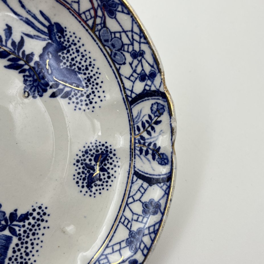 Набор из 8-ми десертных тарелок (блюдец) в азиатском стиле, Petrus Regout Maastricht