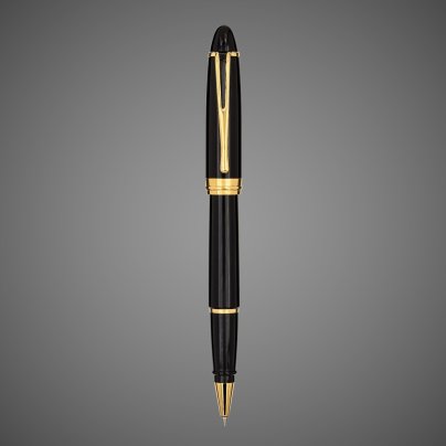 Ручка -роллер Ipsilon Deluxe black GT, в подарочной коробке, Лаки и смолы: лак, позолота, позолота, смола