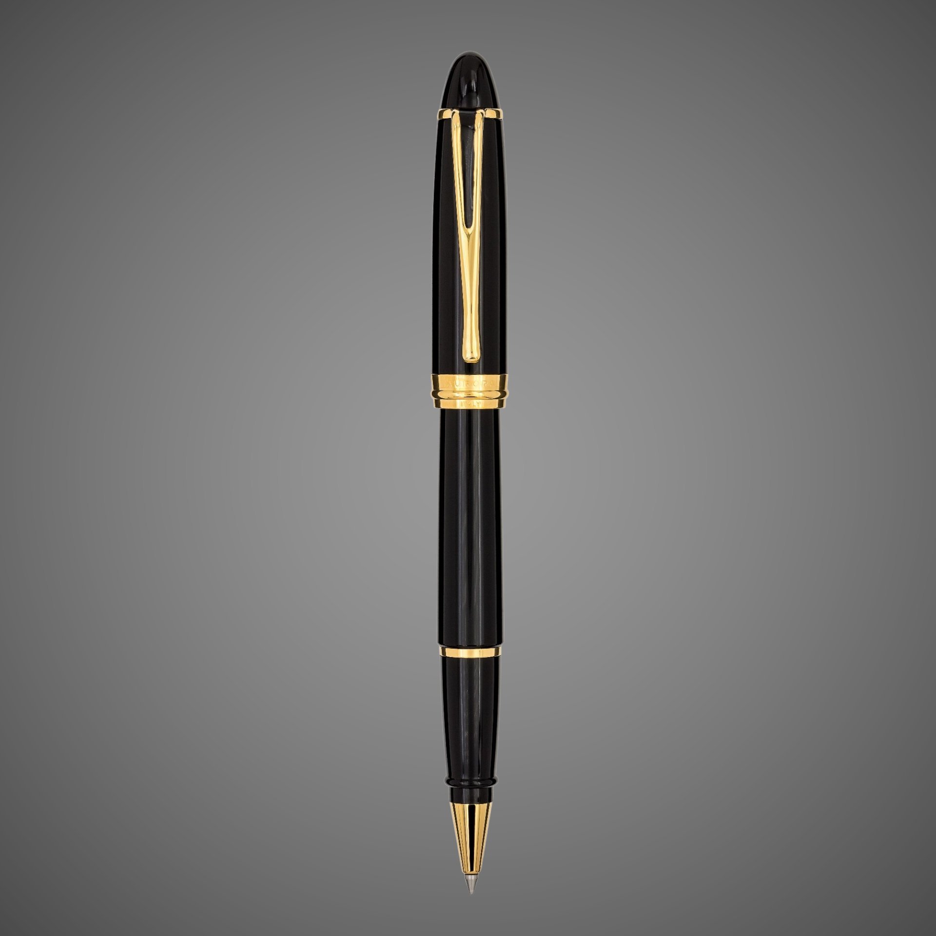 Ручка -роллер Ipsilon Deluxe black GT, в подарочной коробке, Лаки и смолы: лак, позолота, позолота, смола