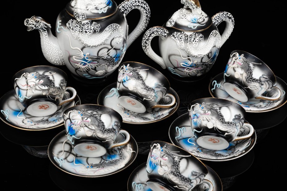 Сервиз чайный "Дракон" на 6 персон (14 предметов), Lux Porcelain FAHD M.K.