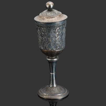 Кубок спортивный (наградной) "Переходящий приз Ростовского Областного Совета спортивных обществ и организации "За лучшую постановку спортивной работы в частях и подразделениях СКВО" 1 рота воинской части 33134., Красносельская ювелирная фабрика