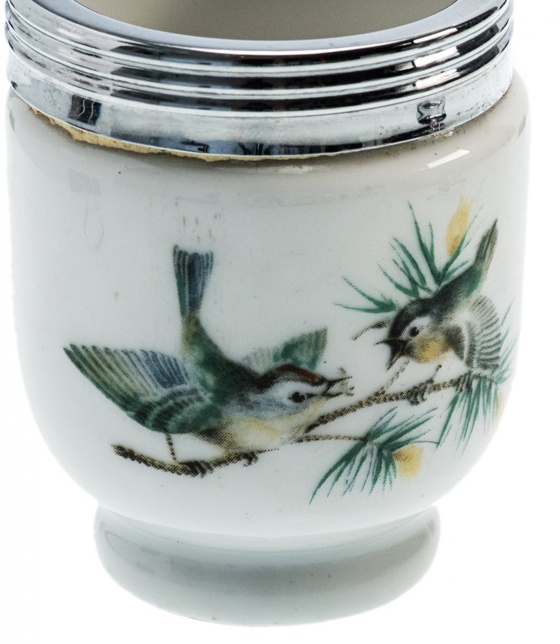 Кухонный набор из 2-х кодлеров для яиц, фарфор, Великобритания, 1970-1980 гг.