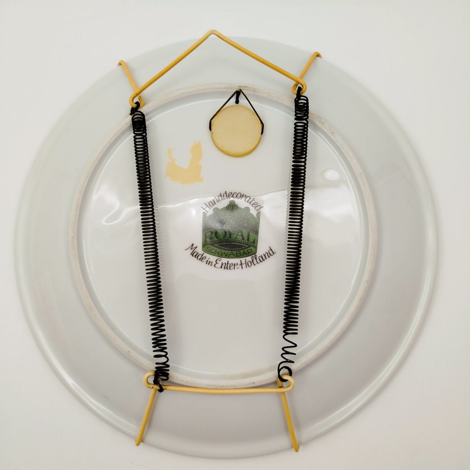 Тарелка настенная "Голландский пейзаж с мельницами", Royal Schwabap