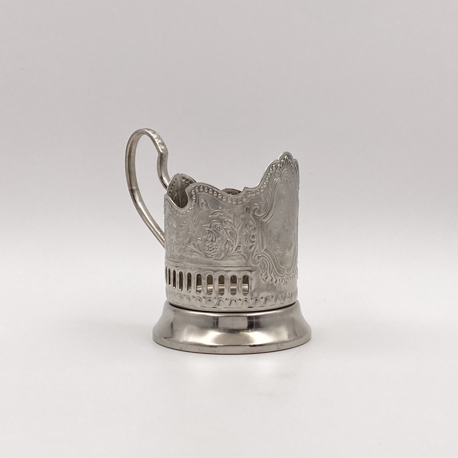 Подстаканник "Советский космос", мНЦ (медь-никель-цинк), Кольчугинский завод цветных металлов