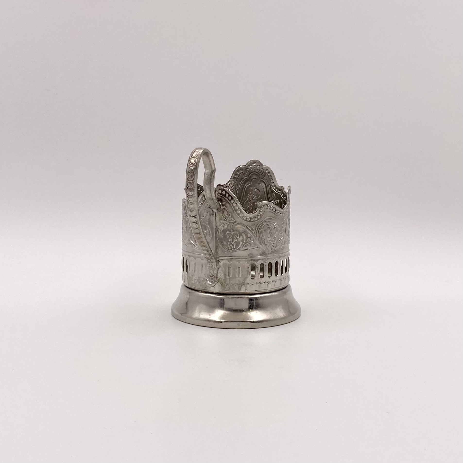 Подстаканник "Советский космос", мНЦ (медь-никель-цинк), Кольчугинский завод цветных металлов