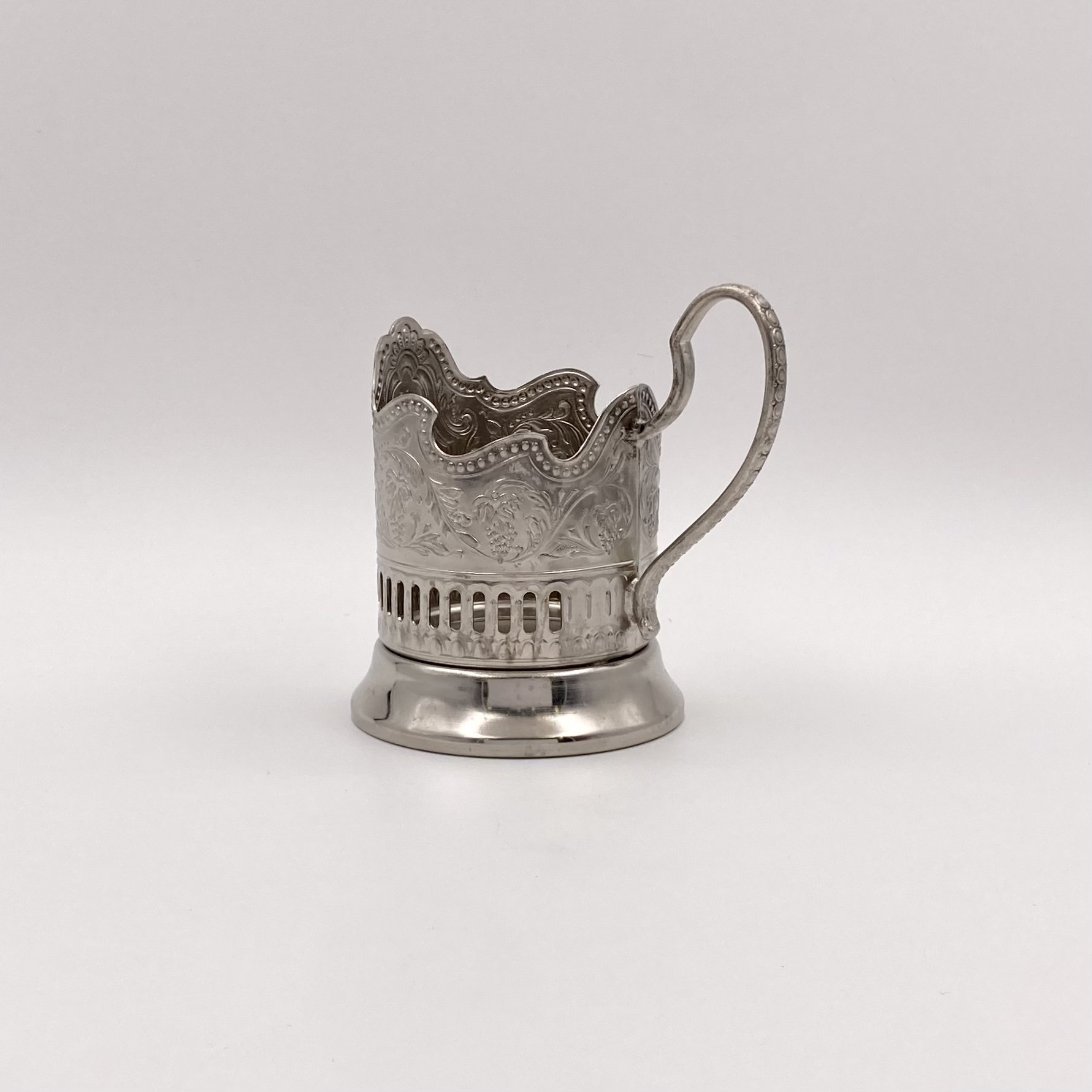 Подстаканник "Советский космос", мНЦ (медь-никель-цинк), Кольчугинский завод цветных металлов