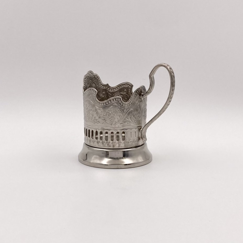 Подстаканник "Советский космос", мНЦ (медь-никель-цинк), Кольчугинский завод цветных металлов