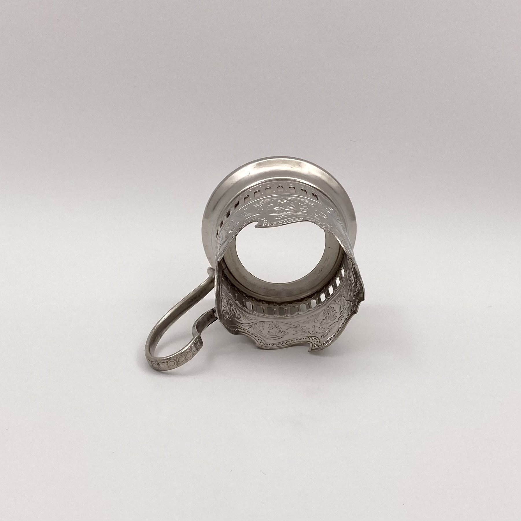 Подстаканник "Советский космос", мНЦ (медь-никель-цинк), Кольчугинский завод цветных металлов