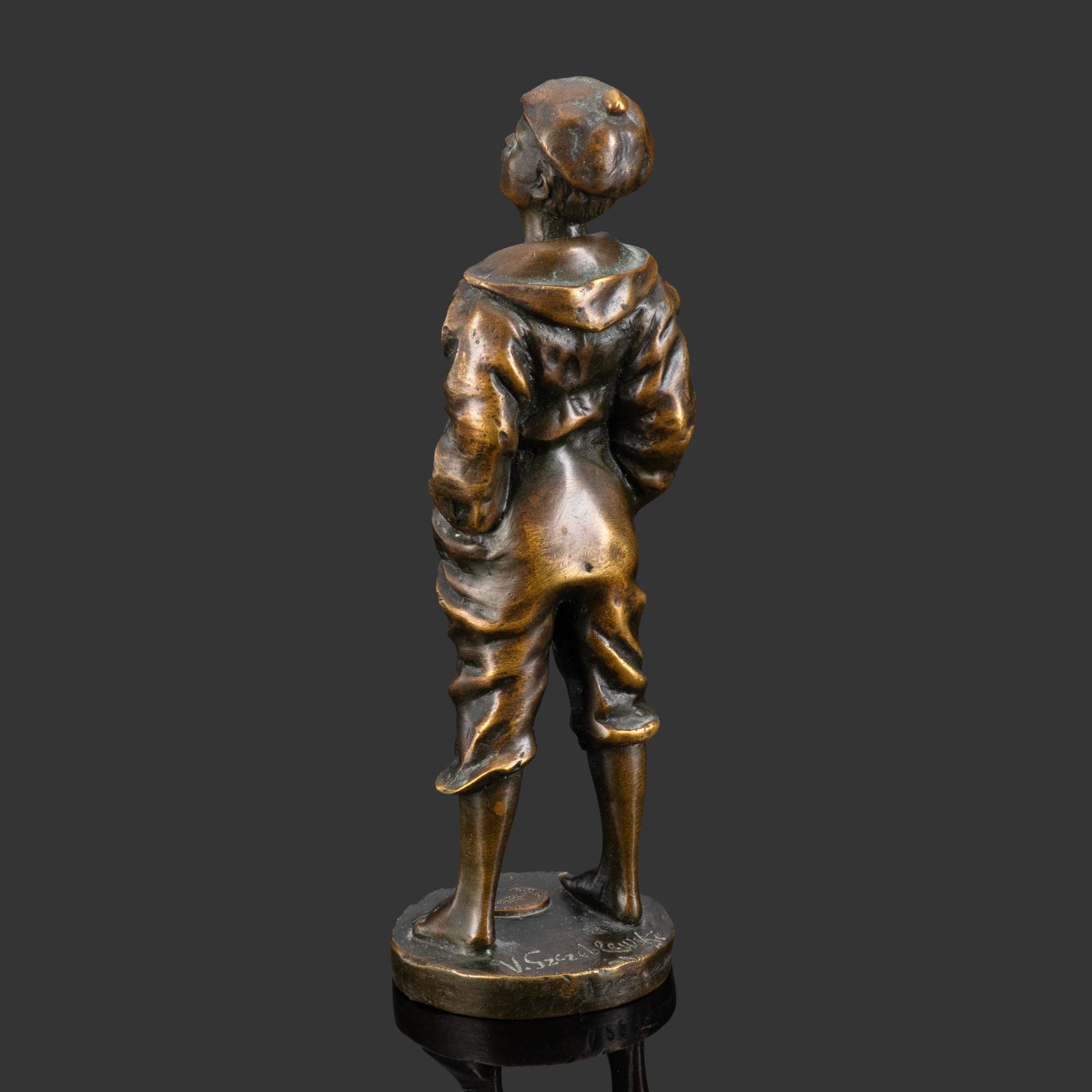 Статуэтка "Свистун", скульптор Waclaw Bernard Szczeblewski (Вацлав Бернард Щеблевский, 1888-1965 гг.)