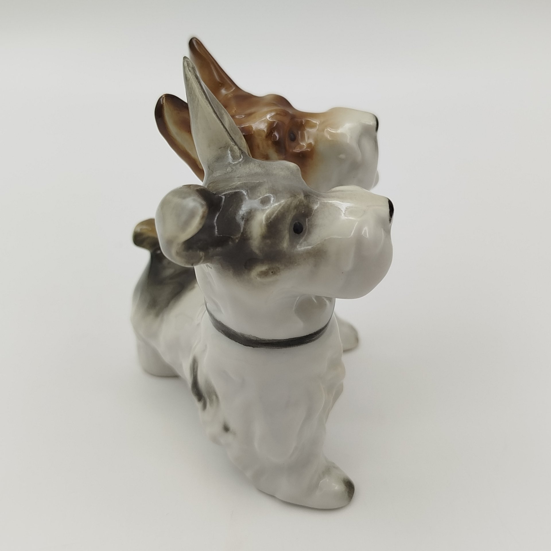 Статуэтка "Скотч-терьеры", фарфор, роспись, Schaubach-Kunst, Wallendorf, Германия, 1940-1953 гг.