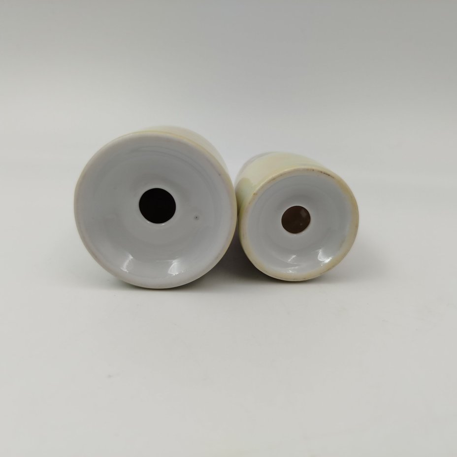 Набор для специй (перечница и солонка) из сервиза "Мадонна", фарфор, крытье, люстр, золочение, Fortuna Eisenberg, ГДР, 1960-1973 гг.