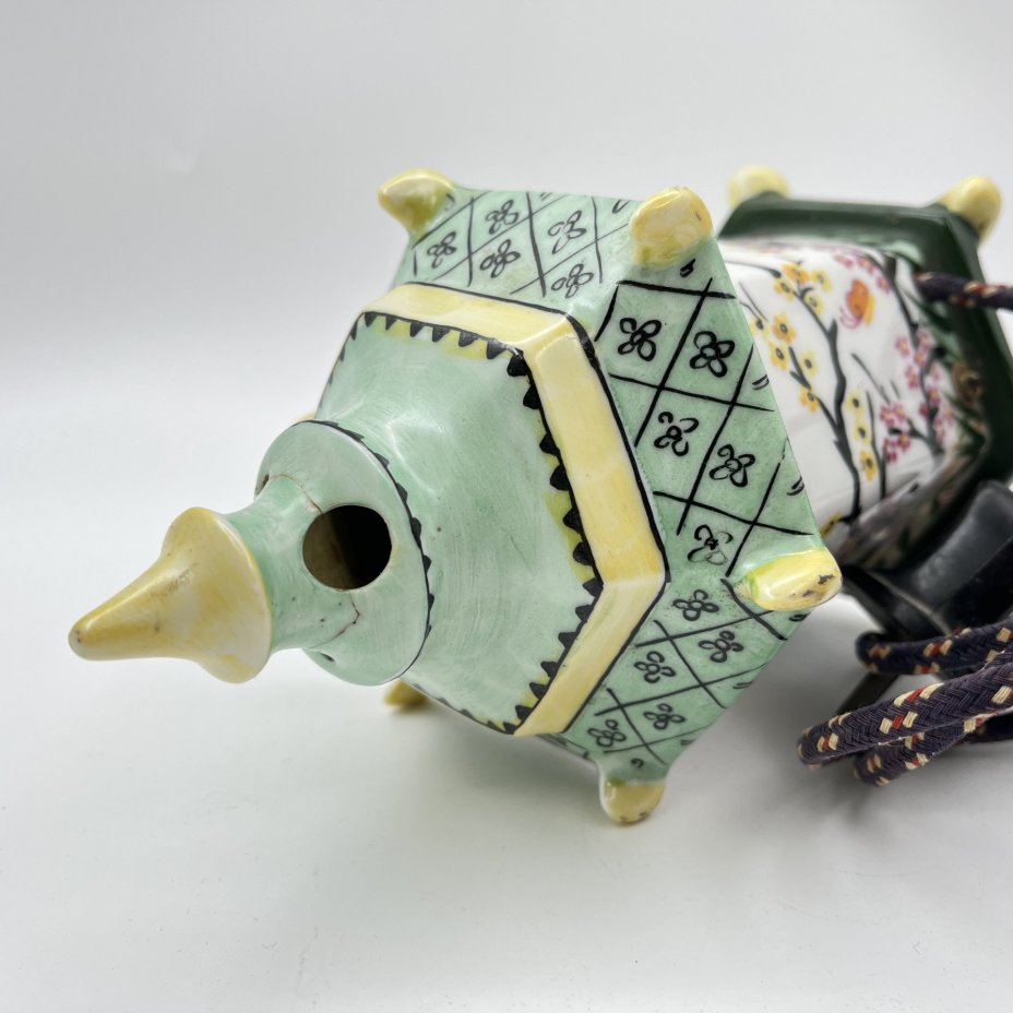 Ночник "Пагода", фарфор, роспись, металл, Ленинградский завод фарфоровых изделий (ЛЗФИ), СССР, 1956-1967 гг.