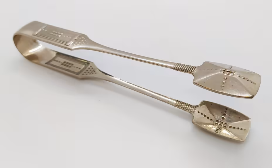 Щипцы для сахара в стиле ар-деко, Württembergische Metallwarenfabrik (WMF)