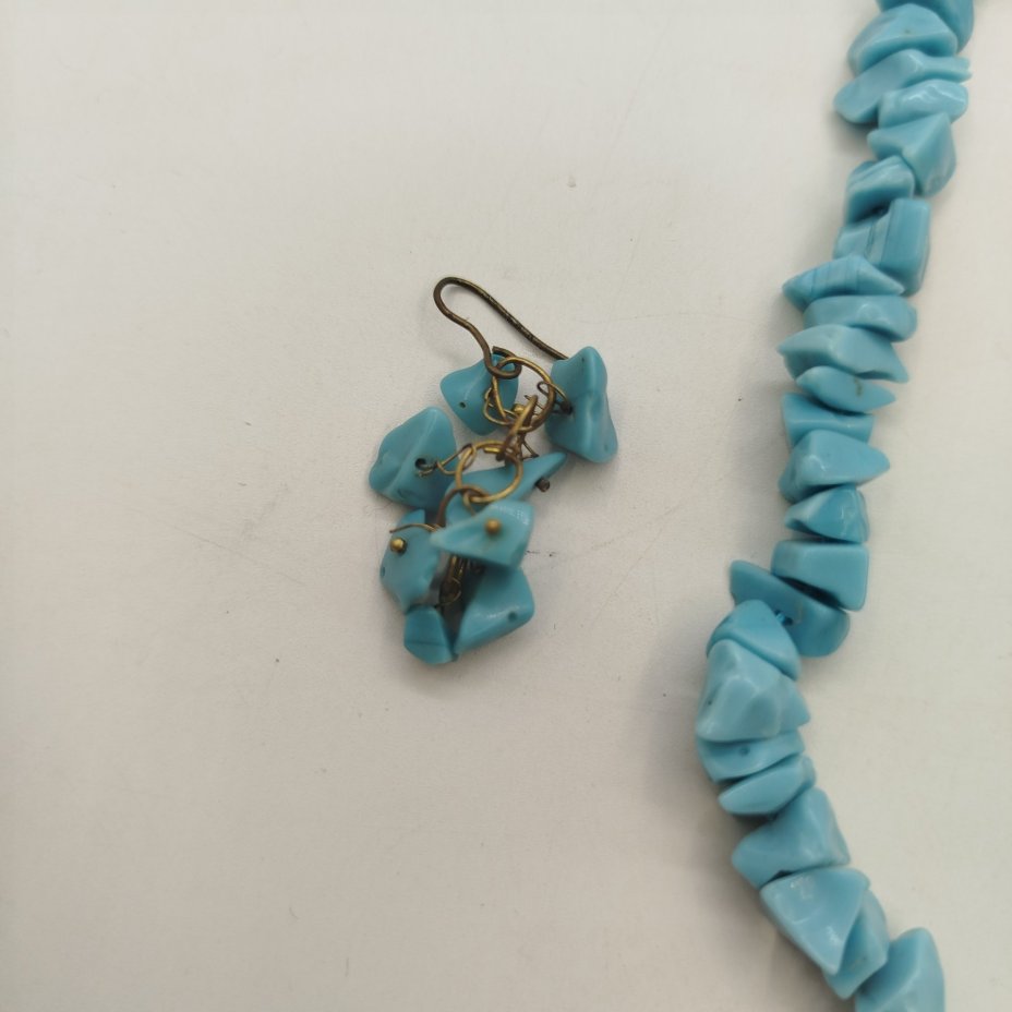 Набор из бус и сережек