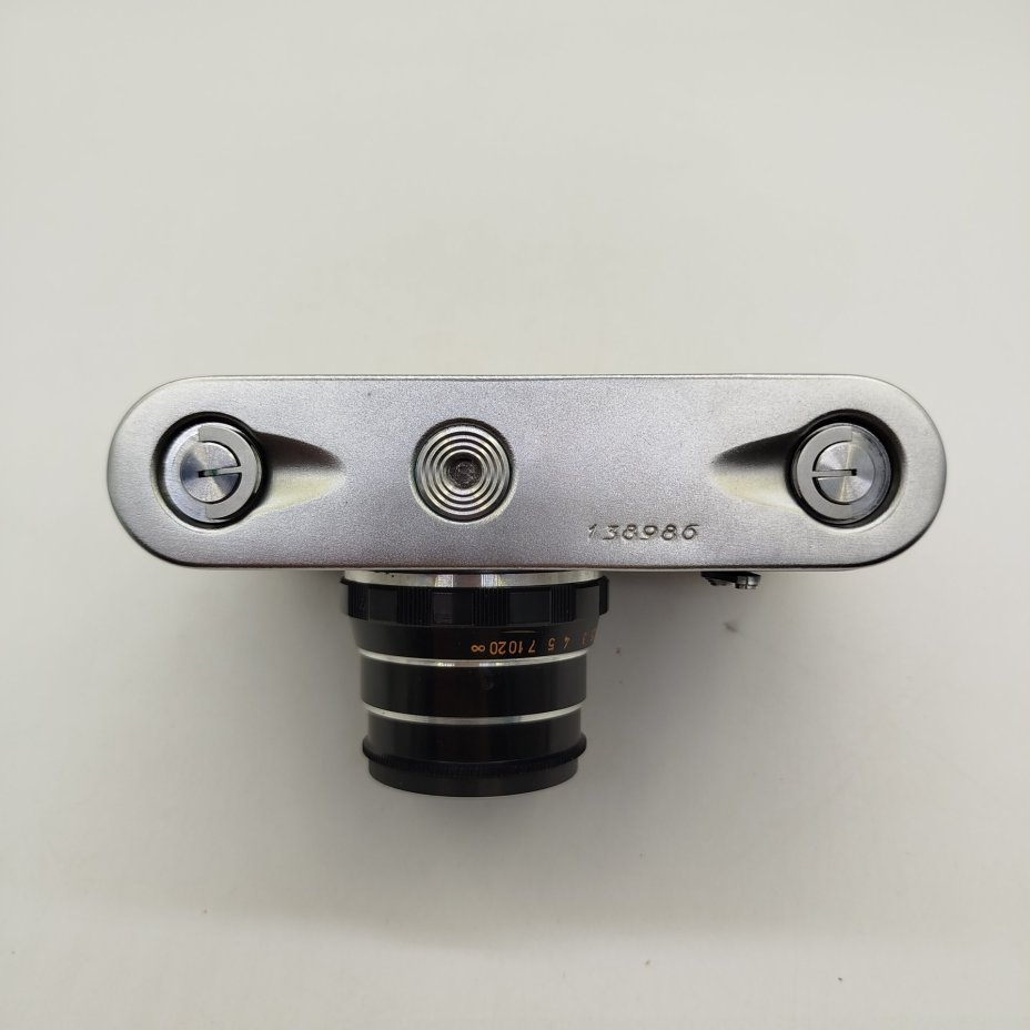 Фотоаппарат "ФЭД-5В" с объективом «Индустар-61 Л/Д» 2,8/53 в родном кофре, металл, стекло, пластик, кожа, Харьковский машиностроительный завод им. Дзержинского (ФЭД), СССР, 1975-1991 гг.