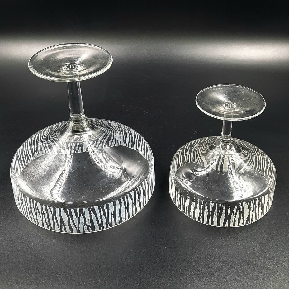 Набор из двух предметов (фруктовница и конфетница) с орнаментом "Березка"