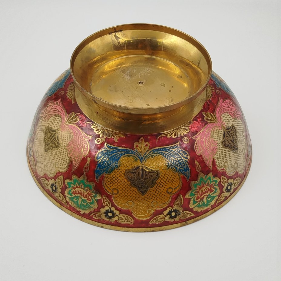 Ваза (фруктовница) с изображением павлина