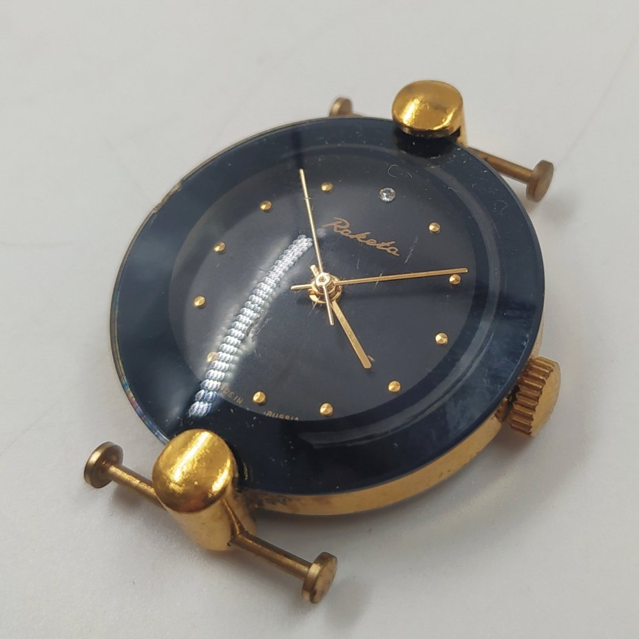 Часы женские наручные, металл, стекло, Петродворцовый часовой завод «Ракета», СССР, 1995-2010 гг.