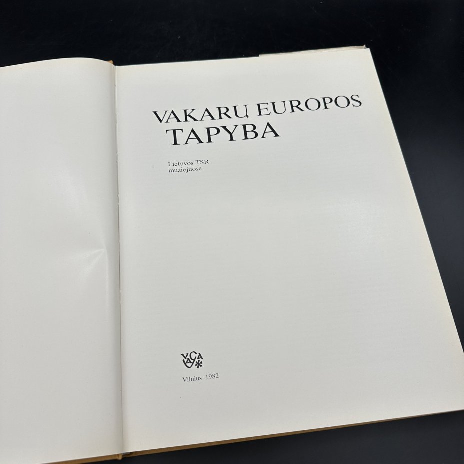 Каталог иллюстраций "Vakaru Europos tapyba" (на литовском)