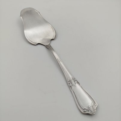 Лопатка для торта с растительным декором, мНЦ (медь-никель-цинк), Киевский завод столовых приборов и посуды им. Дзержинского (ЗiД, ЗиД)