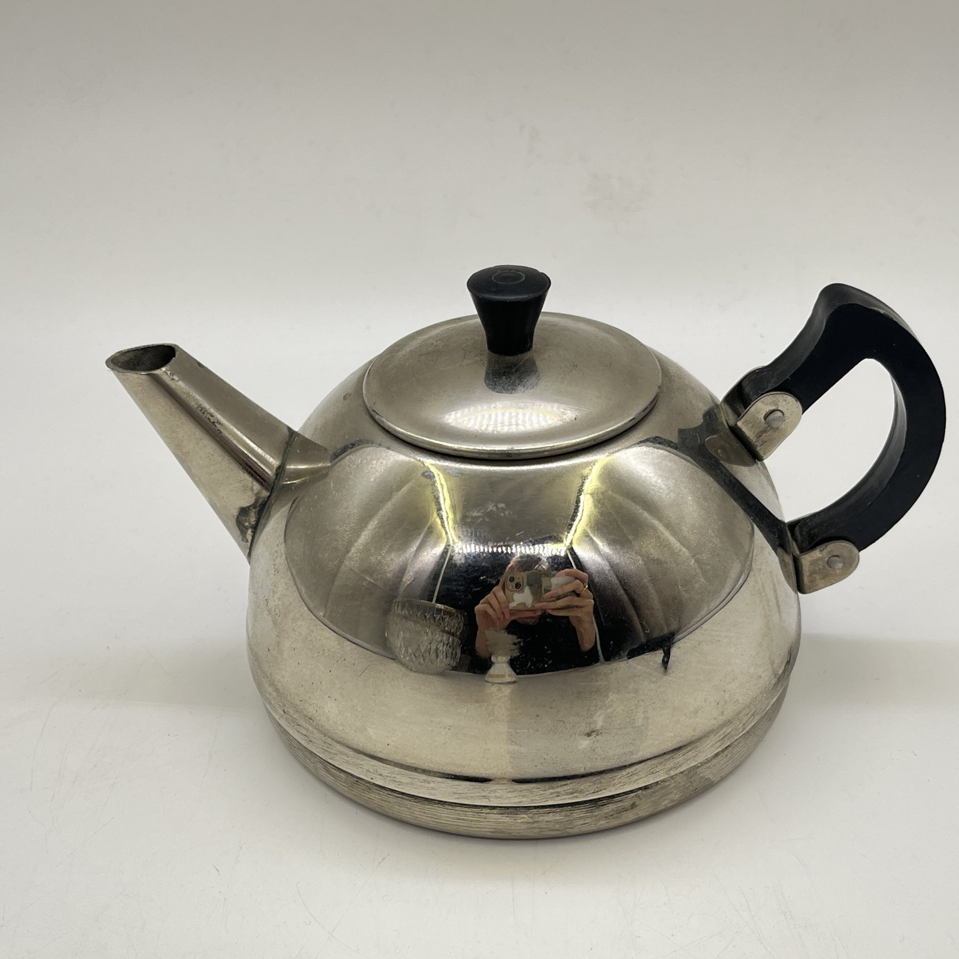 Чайник заварочный, латунь, пластик, Кольчугинский завод цветных металлов, СССР, 1960-1980 гг.