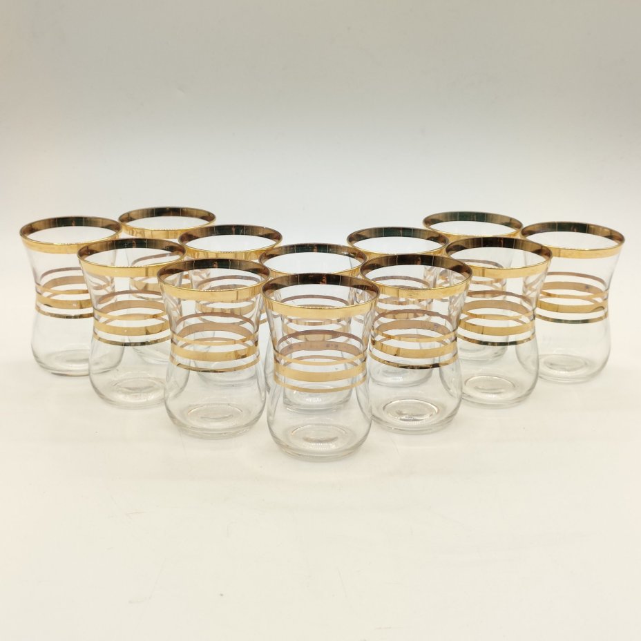 Набор для напитков "Восточный" на 12 персон со стаканами армудами в коробке, Специализированное ремонтное предприятие "Стеклоремонт", г. Калинин