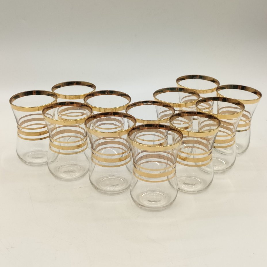 Набор для напитков "Восточный" на 12 персон со стаканами армудами в коробке, Специализированное ремонтное предприятие "Стеклоремонт", г. Калинин