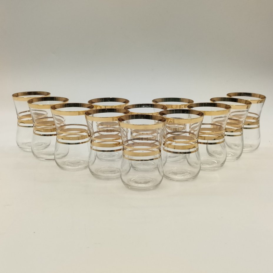 Набор для напитков "Восточный" на 12 персон со стаканами армудами в коробке, Специализированное ремонтное предприятие "Стеклоремонт", г. Калинин